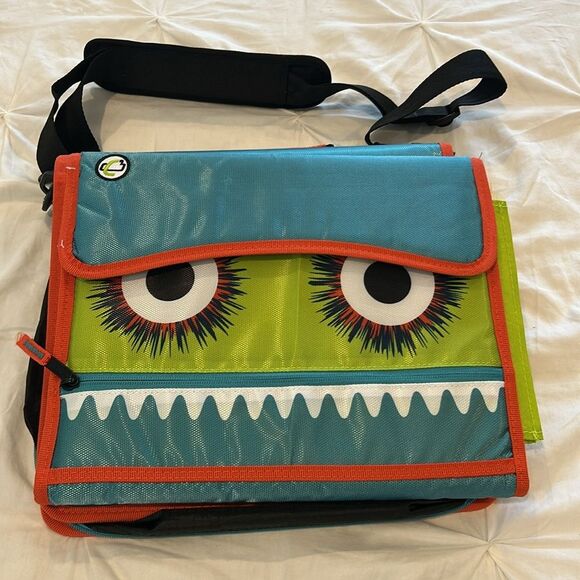 Case-it The Sidekick Monster 3-Ring Binder with 5 Tabs Accordion Expanding File - Picture 1 of 13